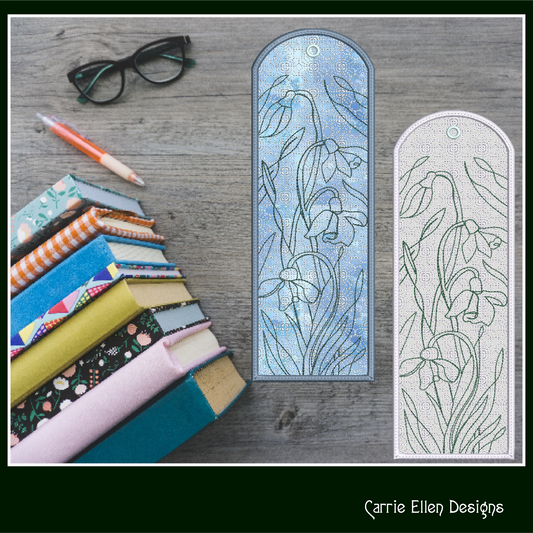 Floral Lace ITH Bookmark Machine Embroidery Design – In The Hoop Lace Bookmark Pattern (2622)