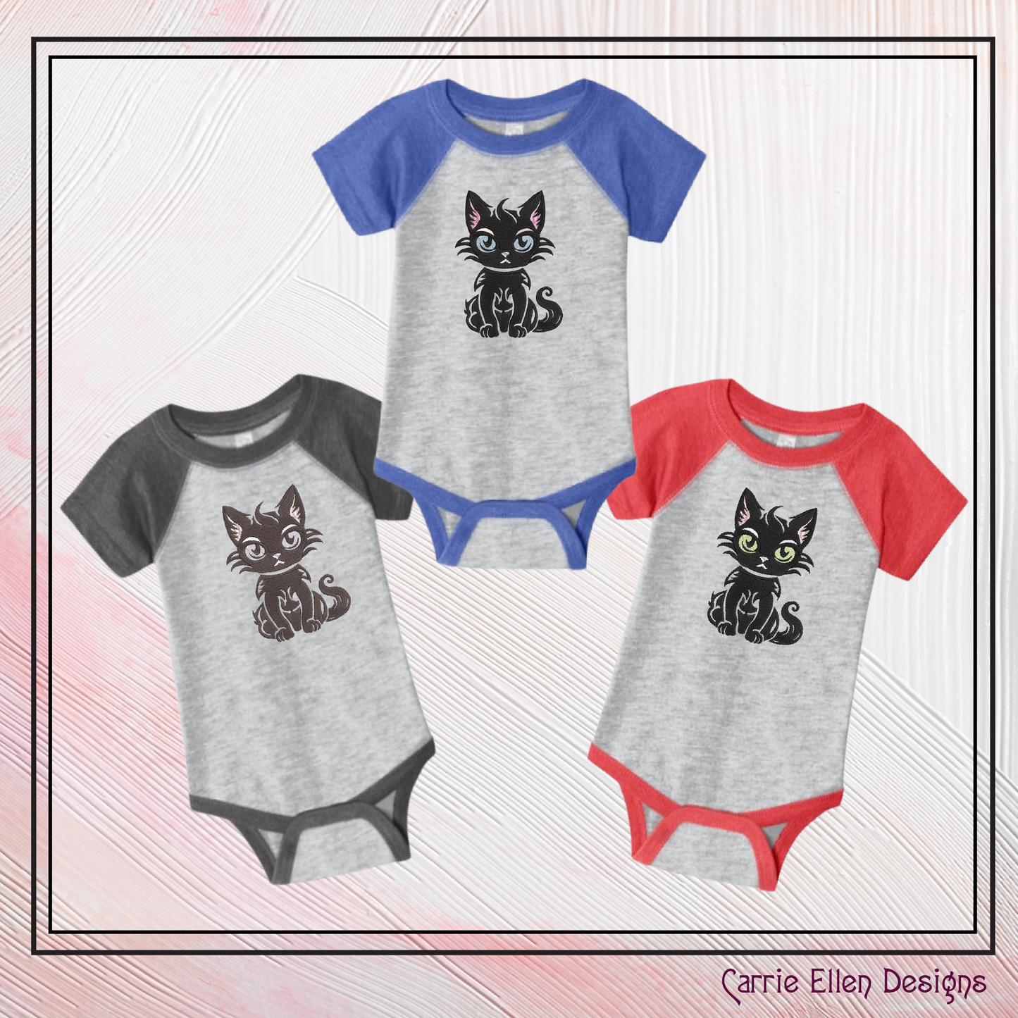 Sassy Black Cat Machine Embroidery Design, Black Cat with an Attitude, Cat Lover Design, 6 Sizes (2670)