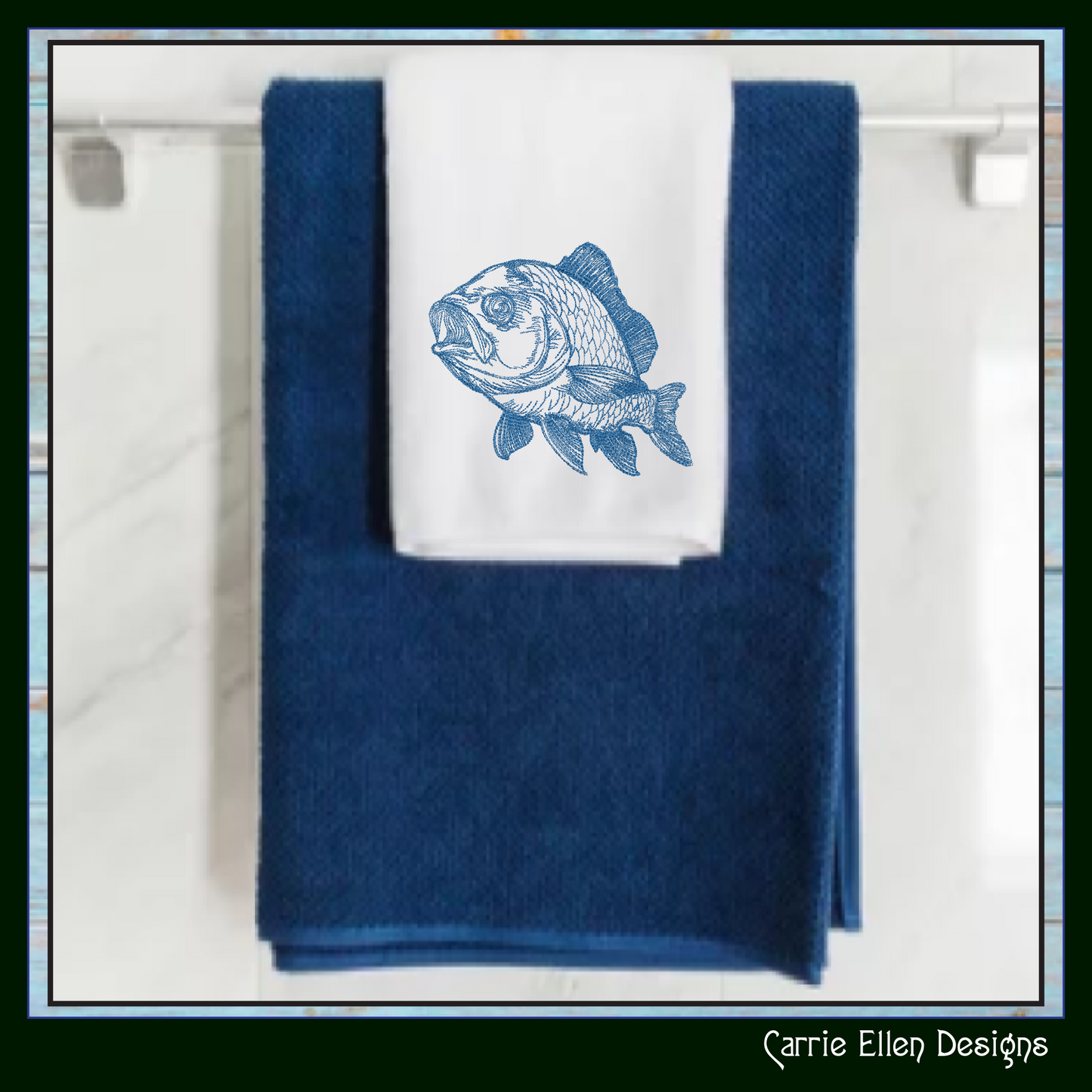 Ocean Fish Machine Embroidery Design, Fish Sketch Line Art Design, Marine Life Embroidery, 6 Sizes (2744)
