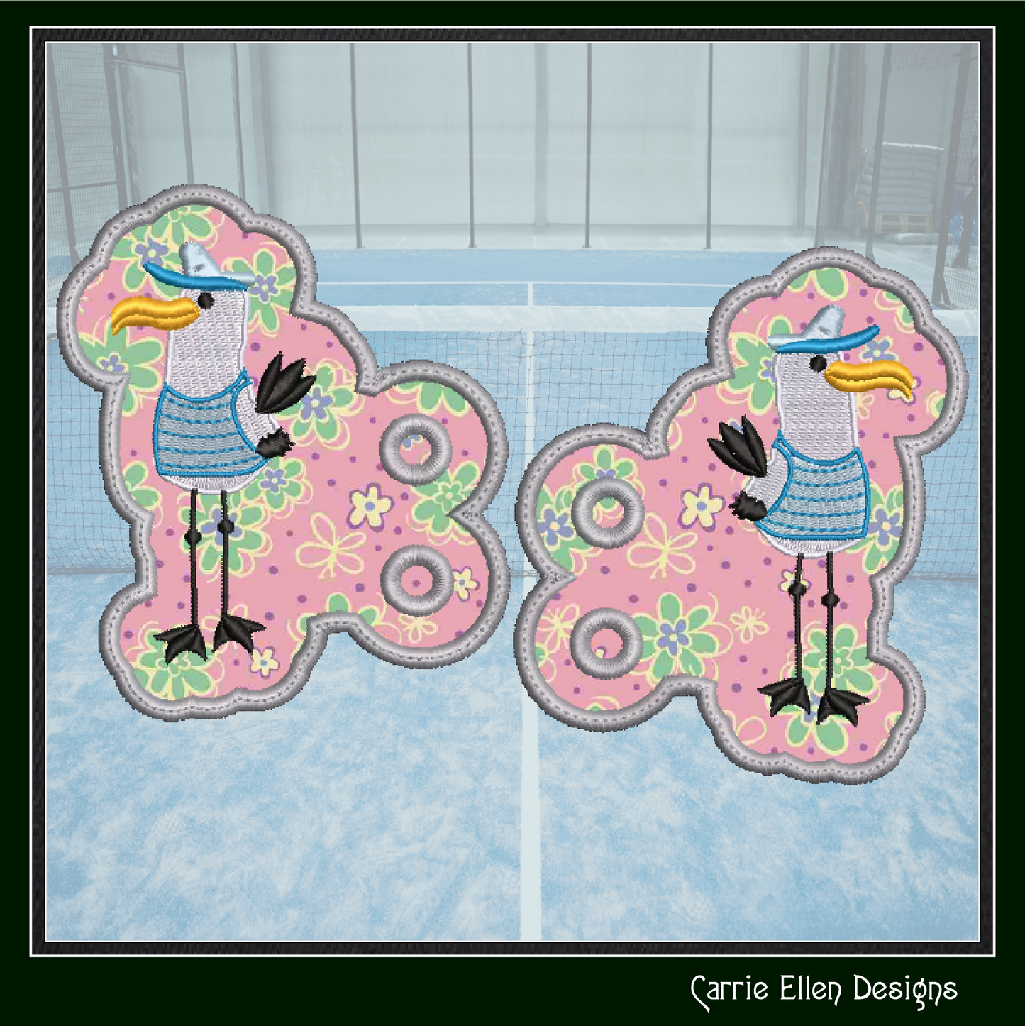 Seagull In The Hoop Shoe Wings – Seagull Captain Machine Embroidery ITH Shoelace Charms, Seagull Pirate Shoe Fashion (2790)