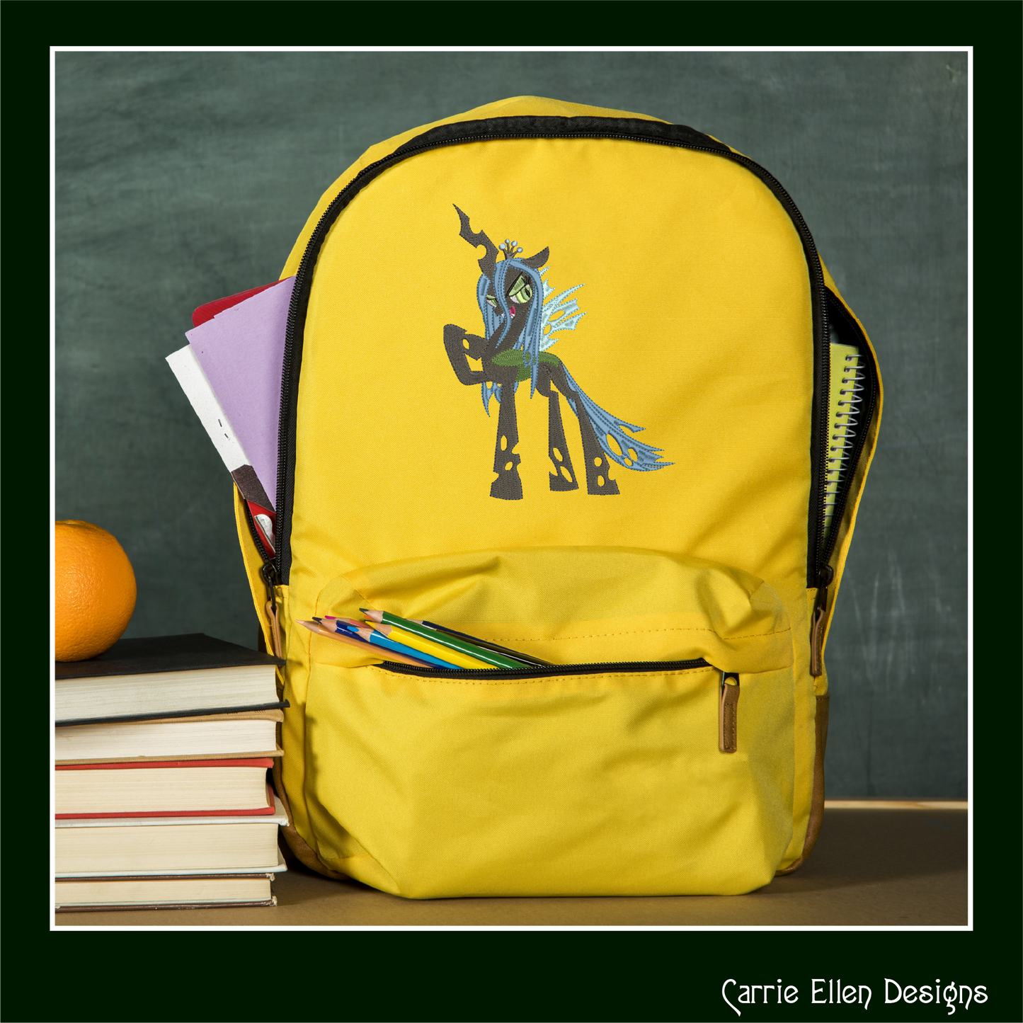 Queen Chrysalis Machine Embroidery Design | My Little Pony Equestrian Girl Gen 5 | Fan Art Design | 6 Sizes (2836)