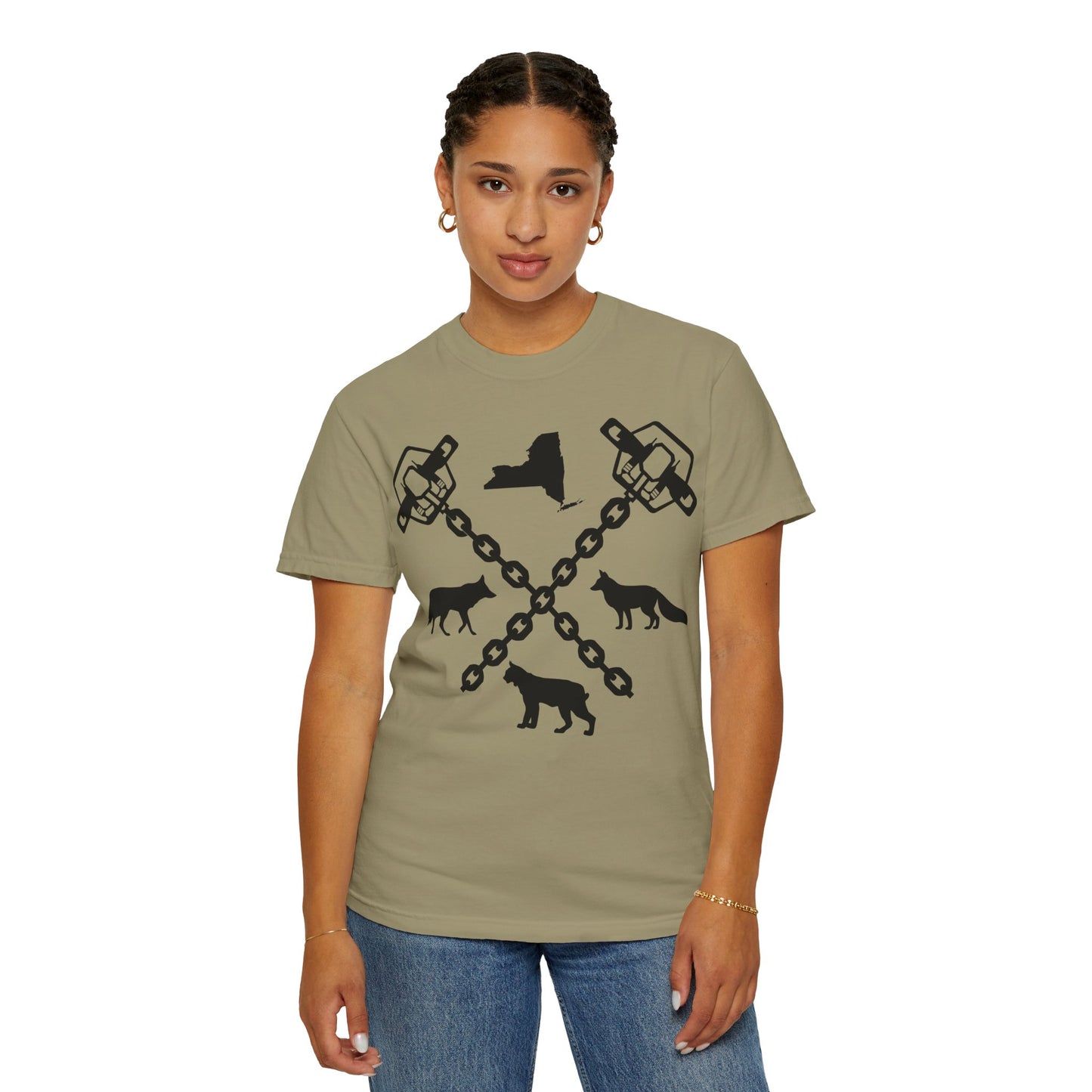 New York Trapper Unisex Comfort Colors T-Shirt – Hunter Lover Gift, Rustic Outdoor Graphic Tee (P6028)