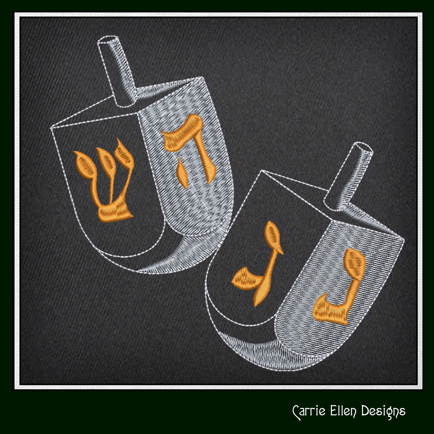 Dreidel Machine Embroidery Design, Chanukah Game Spinning Tops Design, Jewish Holiday Pattern, 6 Sizes, (2904)
