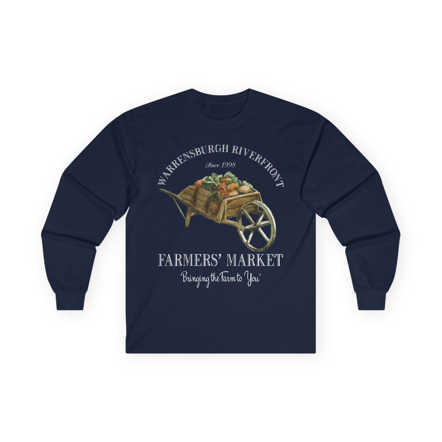 Warrensburgh Riverfront Farmers Market Unisex Long Sleeve Tee (P-6011)