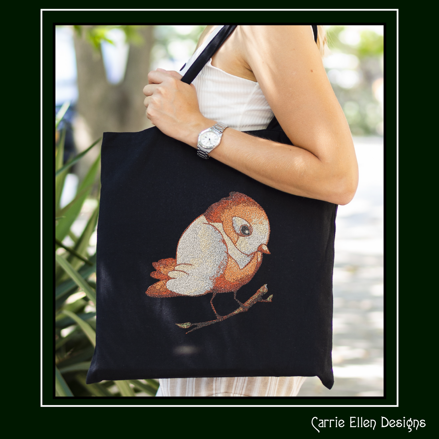 Bird Machine Embroidery Design, Artistic Watercolor Photo Stitch Bird, Nature Lover Gift, 4 Sizes (3141)