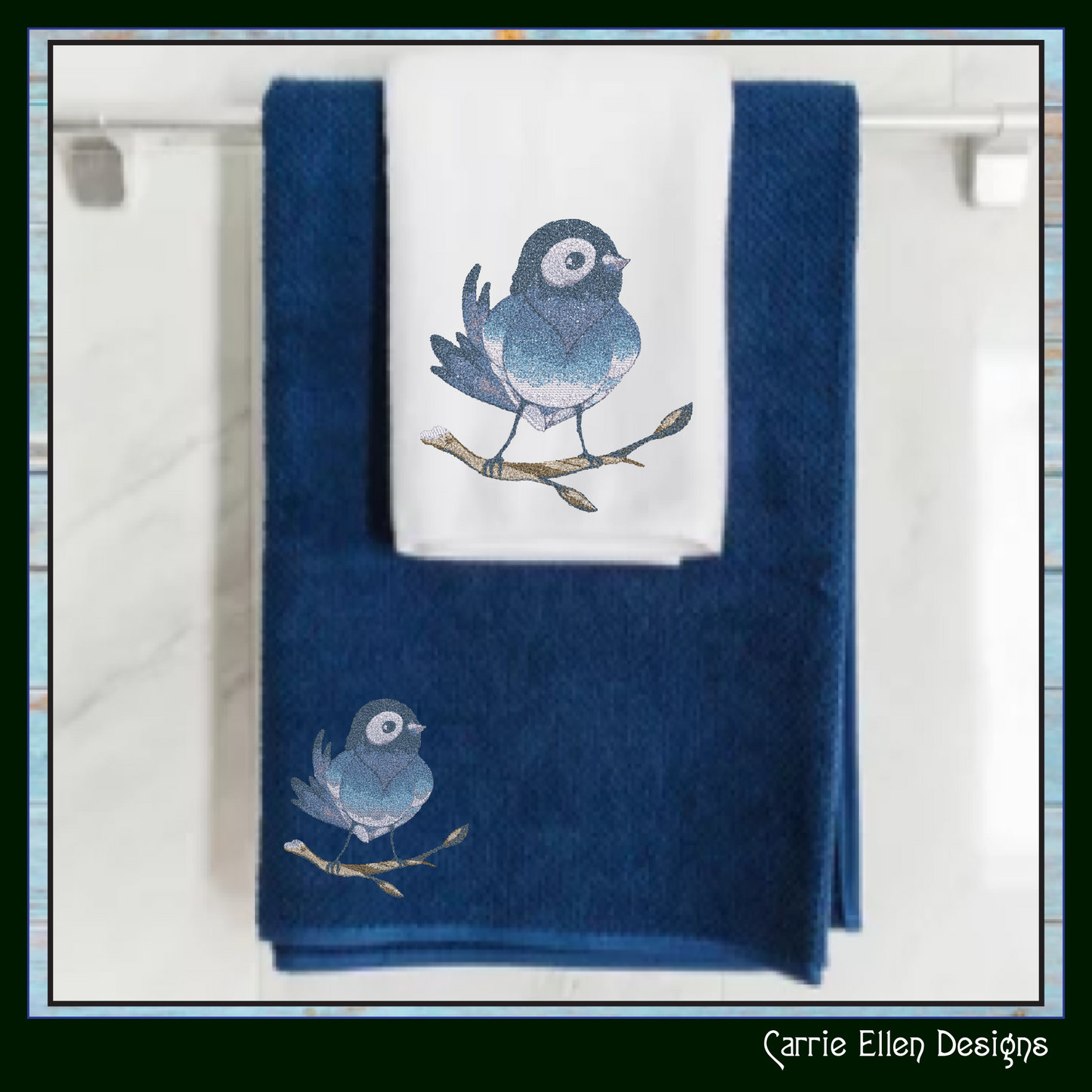 Bird Machine Embroidery Design, Artistic Watercolor Photo Stitch Bird, Nature Lover Gift, 6 Sizes (3165)