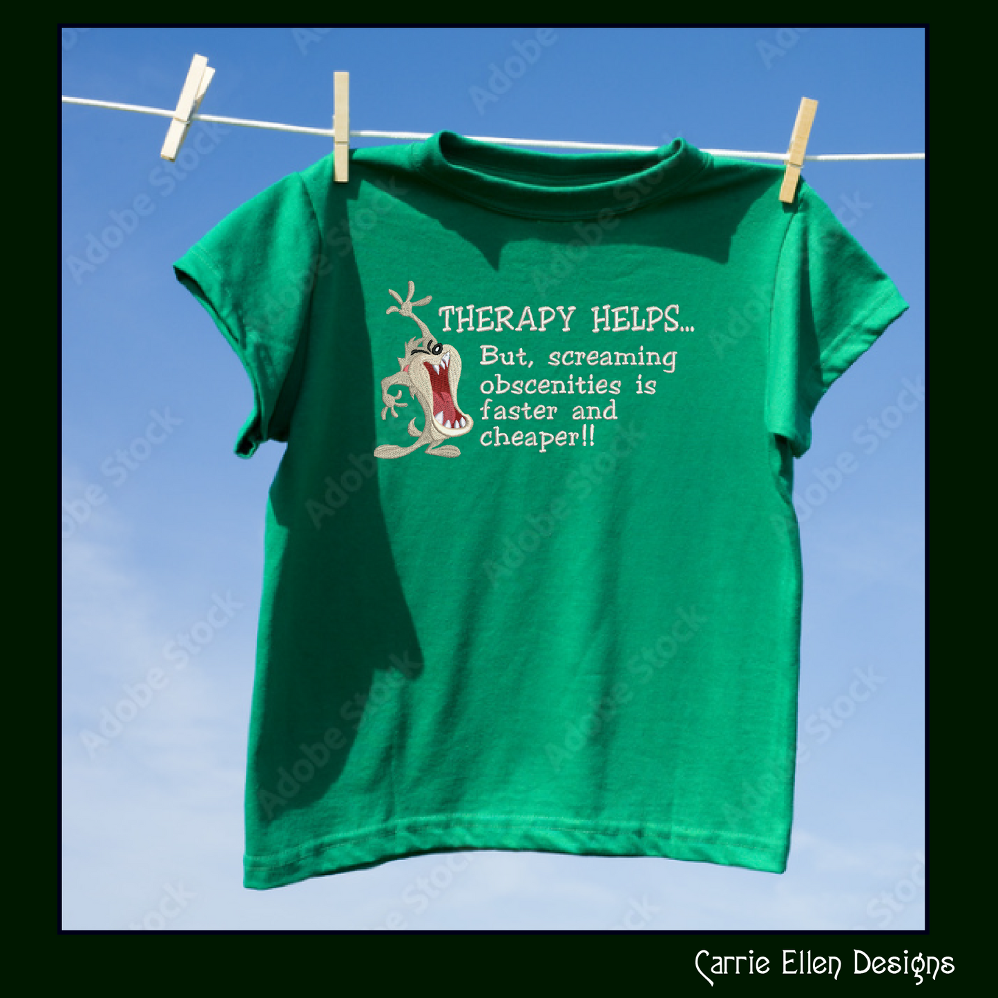 Therapy Helps Funny Machine Embroidery Design | Sarcastic Embroidery Saying | Snarky Frustration Quote | Digital Download | 6 Sizes (3289)