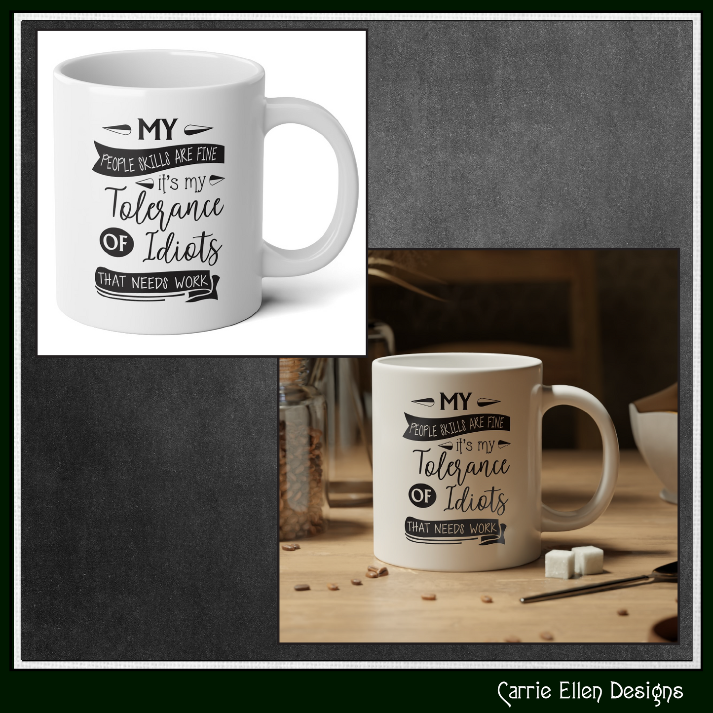 People Skills SVG Vector Design | Snarky Idiots Quote | Funny Adult Humor | Sarcastic Cut File | Cricut & Silhouette (3333)