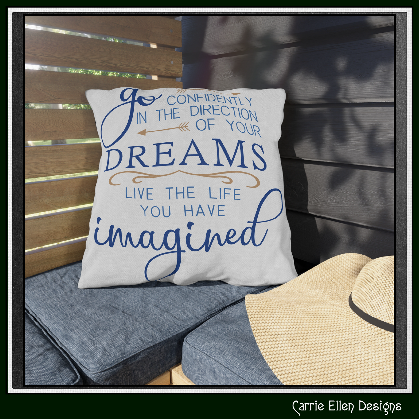 Go Confidently in the Direction of Your Dreams SVG / Vector Design – Inspirational Motivational Quote – Digital Download (3346)