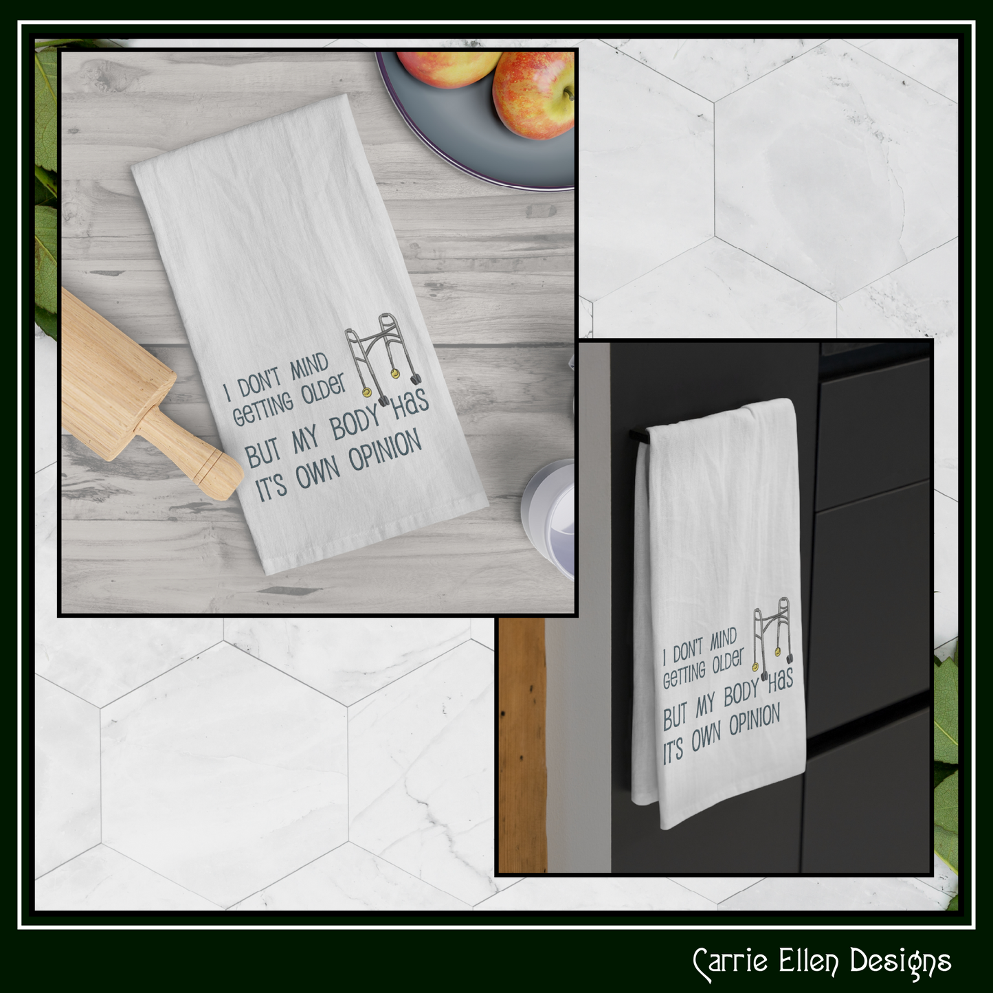 I Don’t Mind Getting Older – Snarky Machine Embroidery Design Saying | Funny Aging Quote Pattern, 6 Sizes (3490)