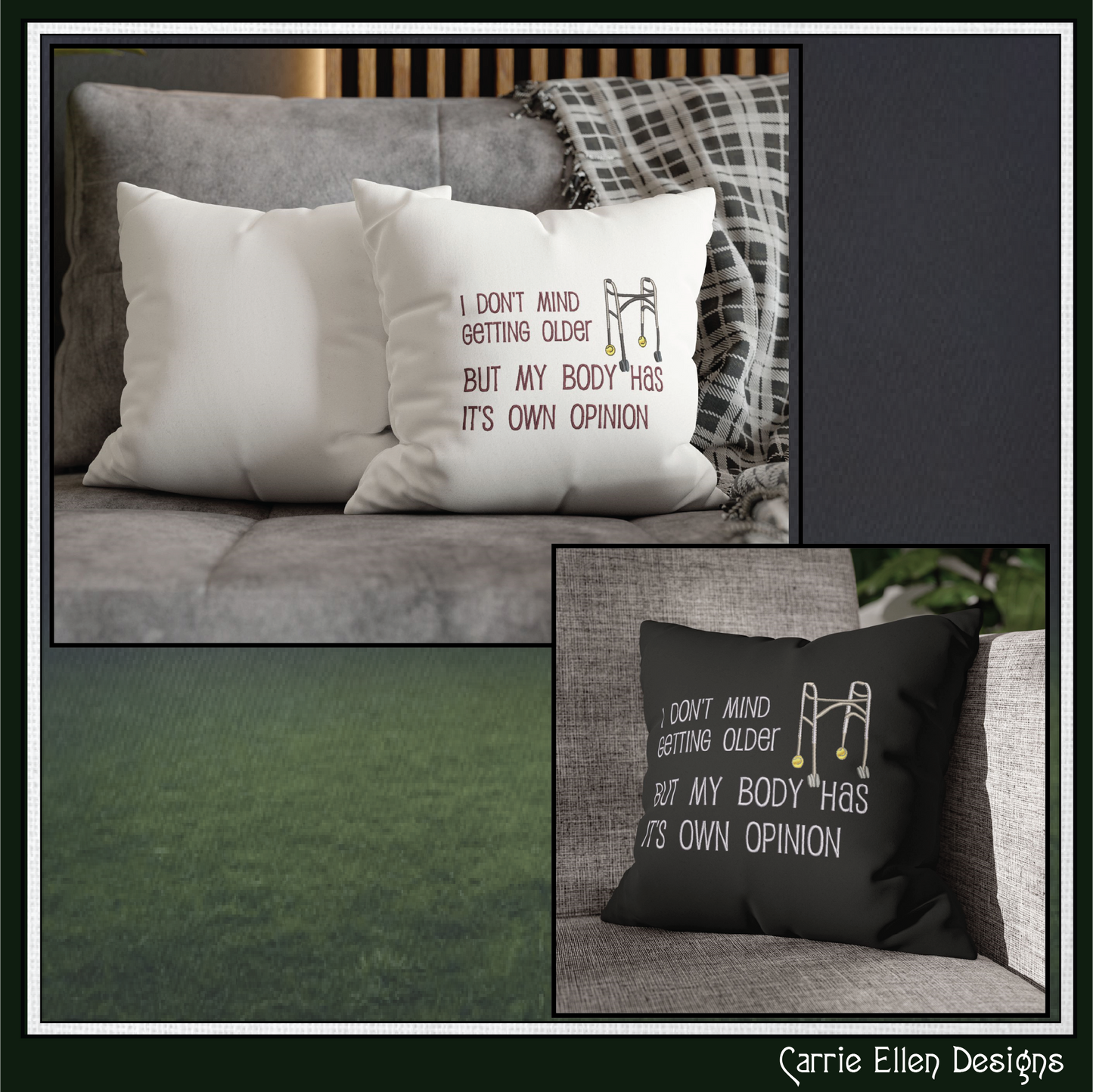 I Don’t Mind Getting Older – Snarky Machine Embroidery Design Saying | Funny Aging Quote Pattern, 6 Sizes (3490)
