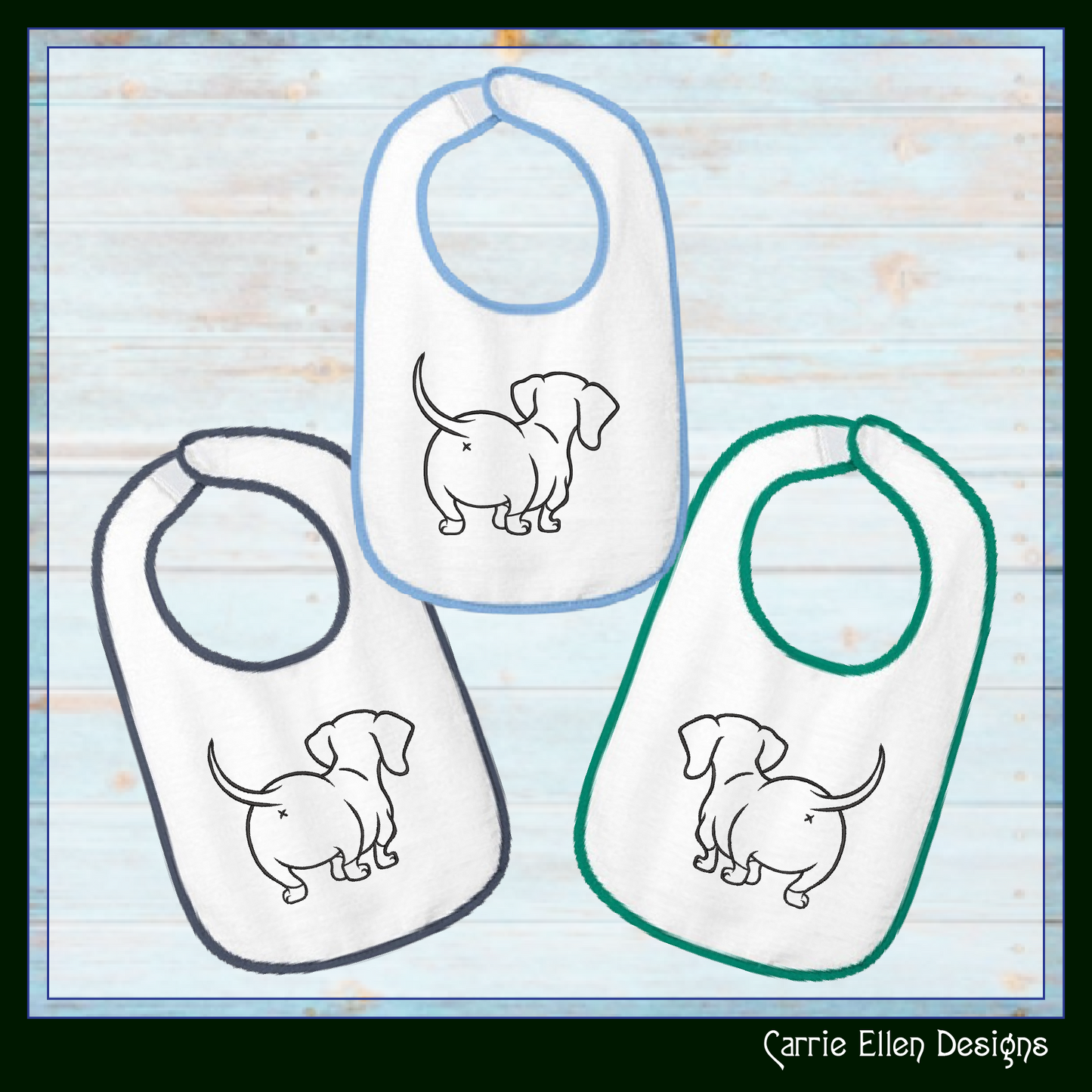 Dog Butt Machine Embroidery Design – Funny Dog with Attitude Walking Away Stitch Pattern, 6 Sizes (3531)