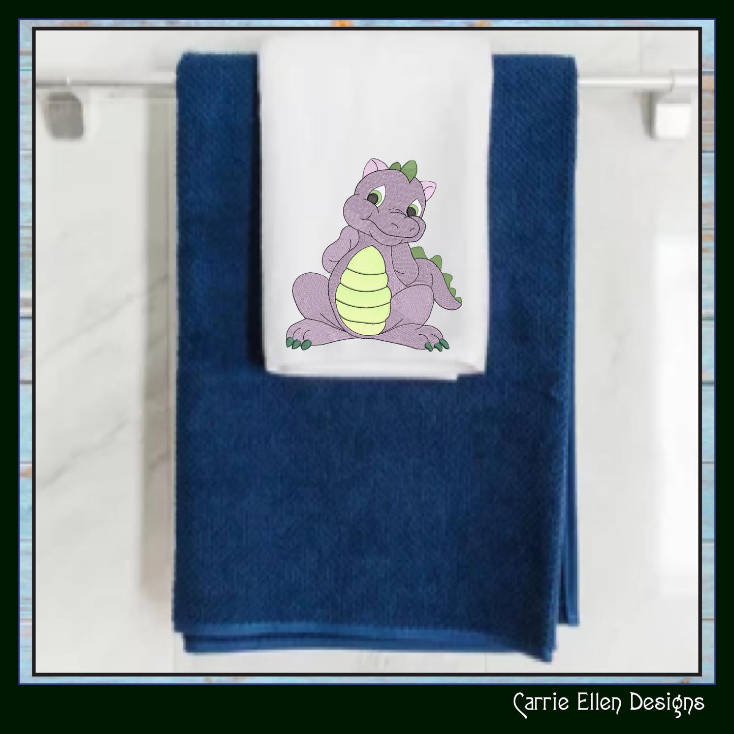 MLP Spike Machine Embroidery Design | My Little Pony Inspired Dragon Character, 6 Sizes (3561)