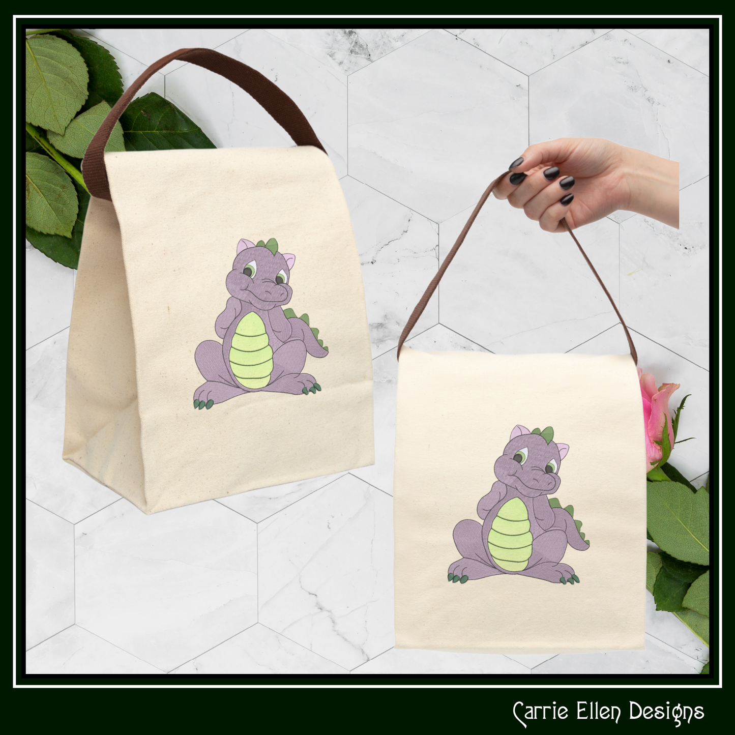 MLP Spike Machine Embroidery Design | My Little Pony Inspired Dragon Character, 6 Sizes (3561)