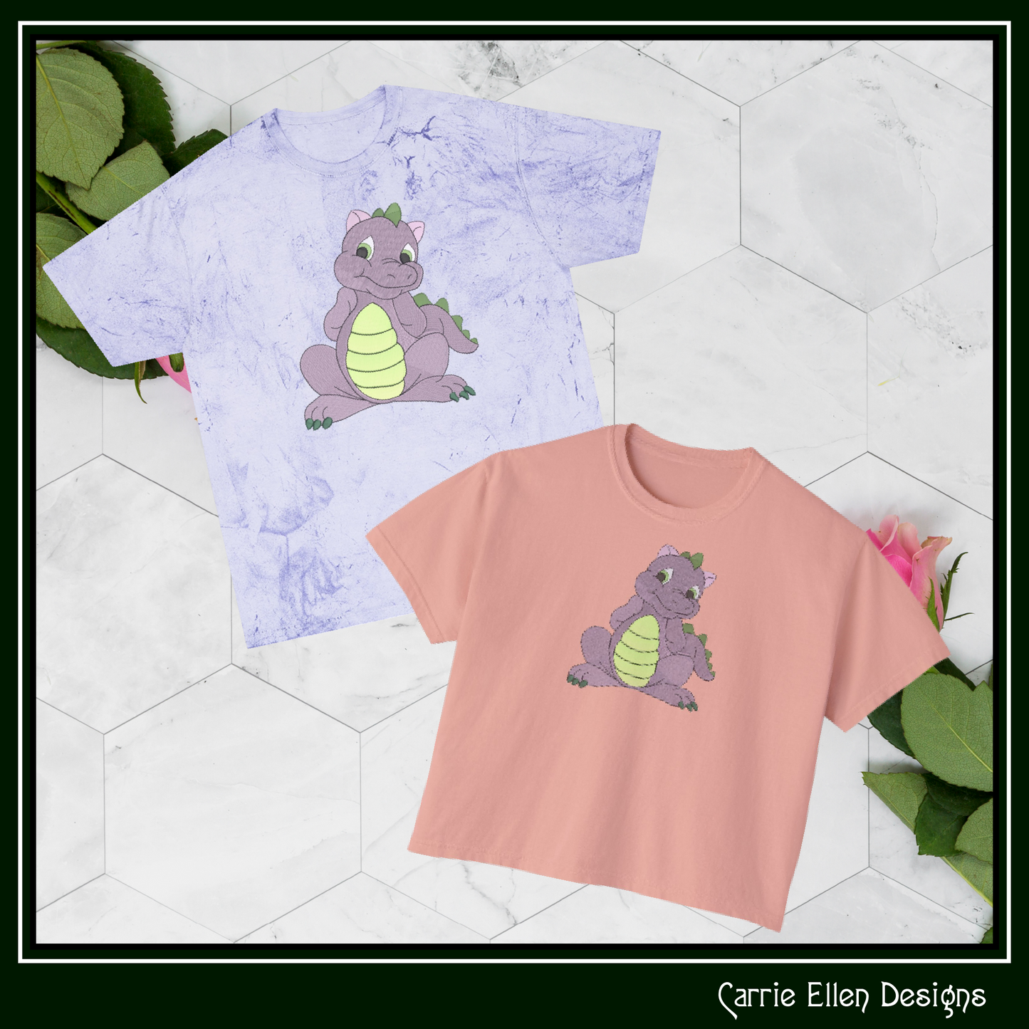 MLP Spike Machine Embroidery Design | My Little Pony Inspired Dragon Character, 6 Sizes (3561)