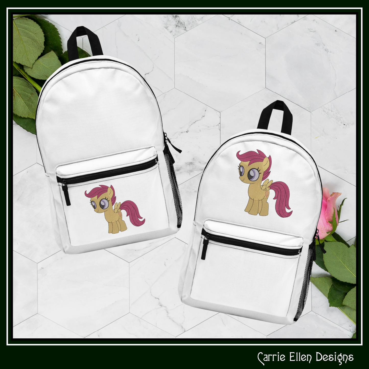 MLP Scootaloo Machine Embroidery Design | My Little Pony Inspired Classic Character, 6 Sizes (3568)