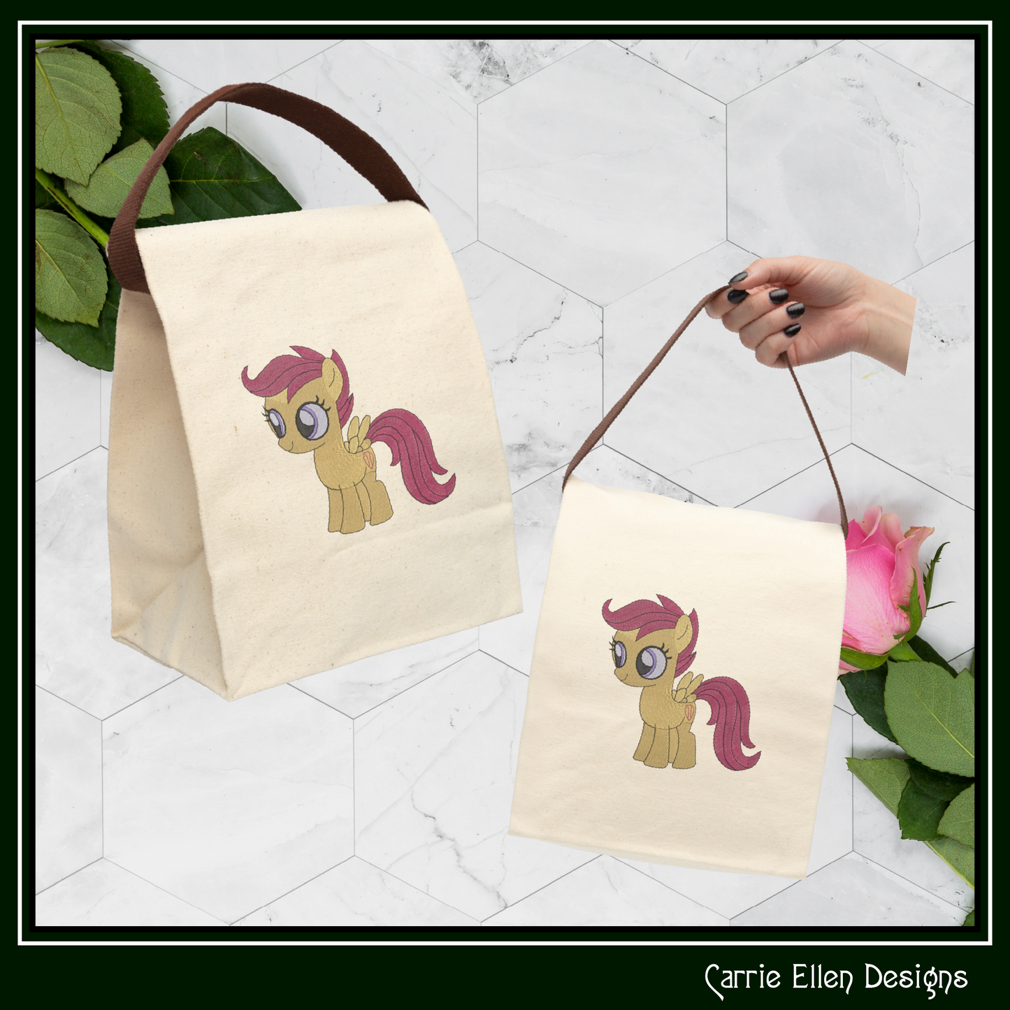 MLP Scootaloo Machine Embroidery Design | My Little Pony Inspired Classic Character, 6 Sizes (3568)