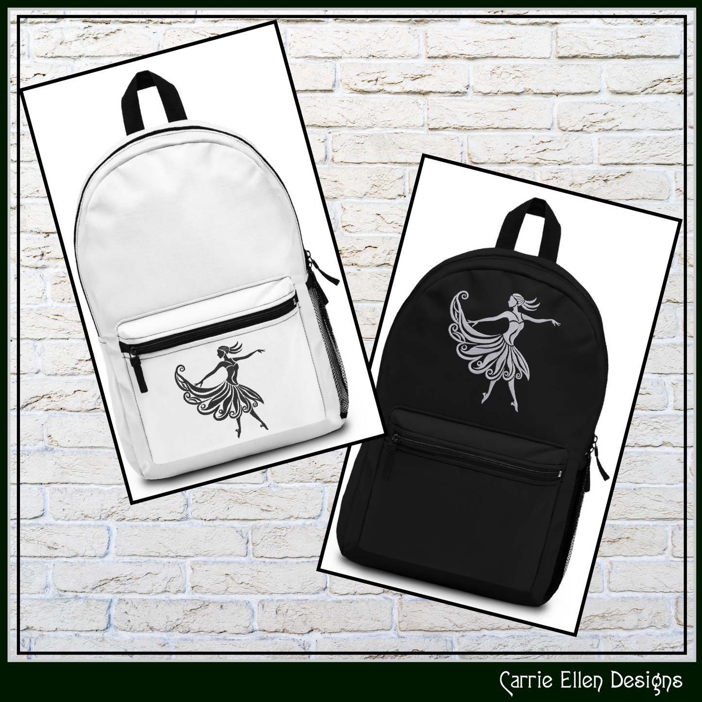 Artistic Dancer Silhouette Machine Embroidery Design | Elegant Dancer Pattern, 6 Sizes (3594)