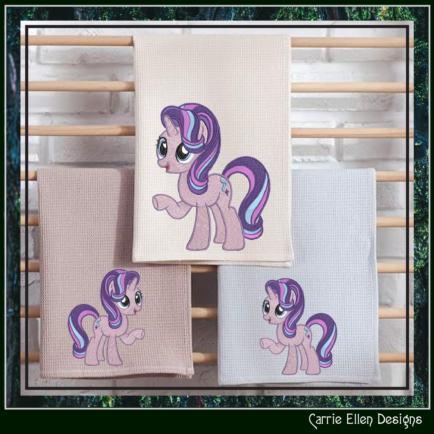 MLP Starlight Glimmer Machine Embroidery Design | My Little Pony Inspired Classic Character, 6 Sizes (3595)