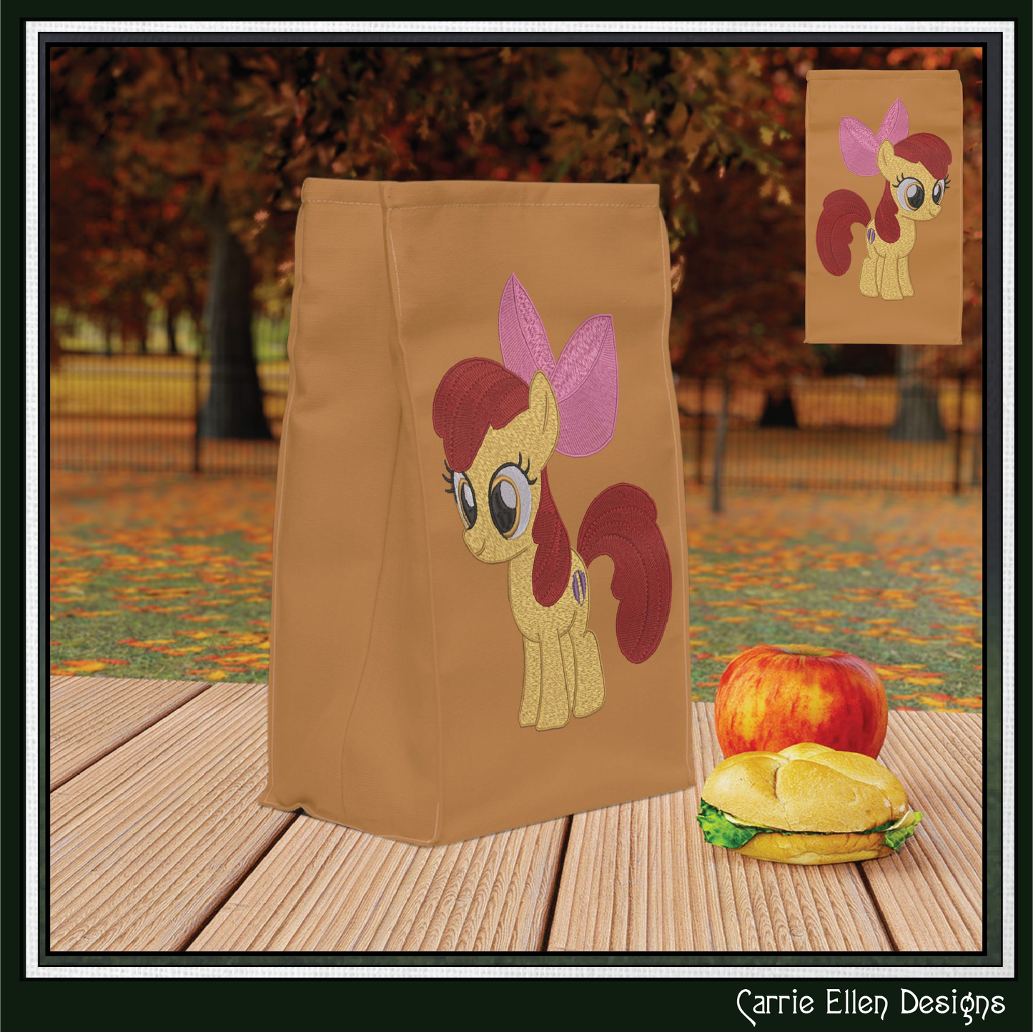 MLP Apple Bloom Machine Embroidery Design | My Little Pony Inspired Classic Character, 6 Sizes (3597)