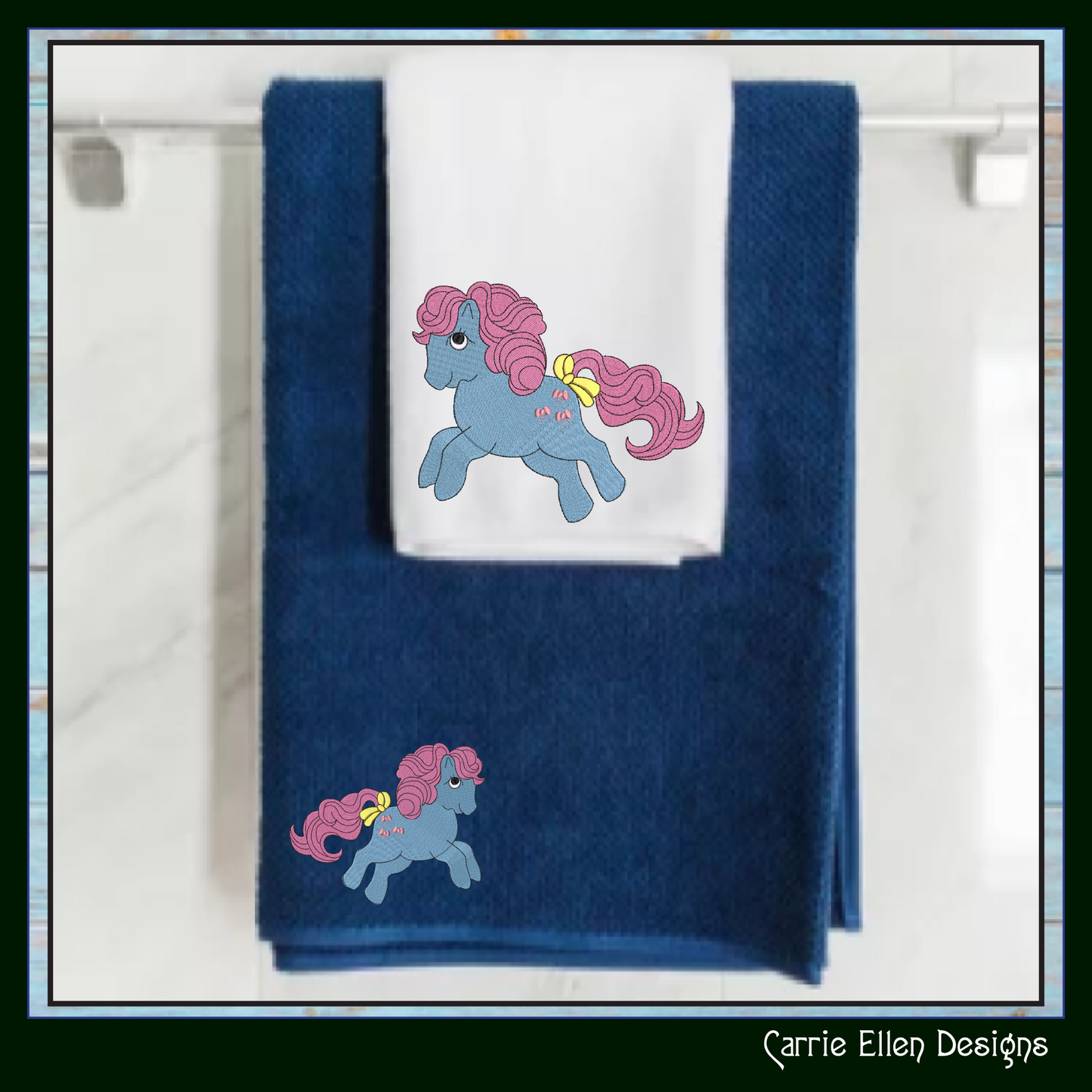 MLP Bow Tie Machine Embroidery Design | My Little Pony Inspired Classic Character, 6 Sizes (3602)