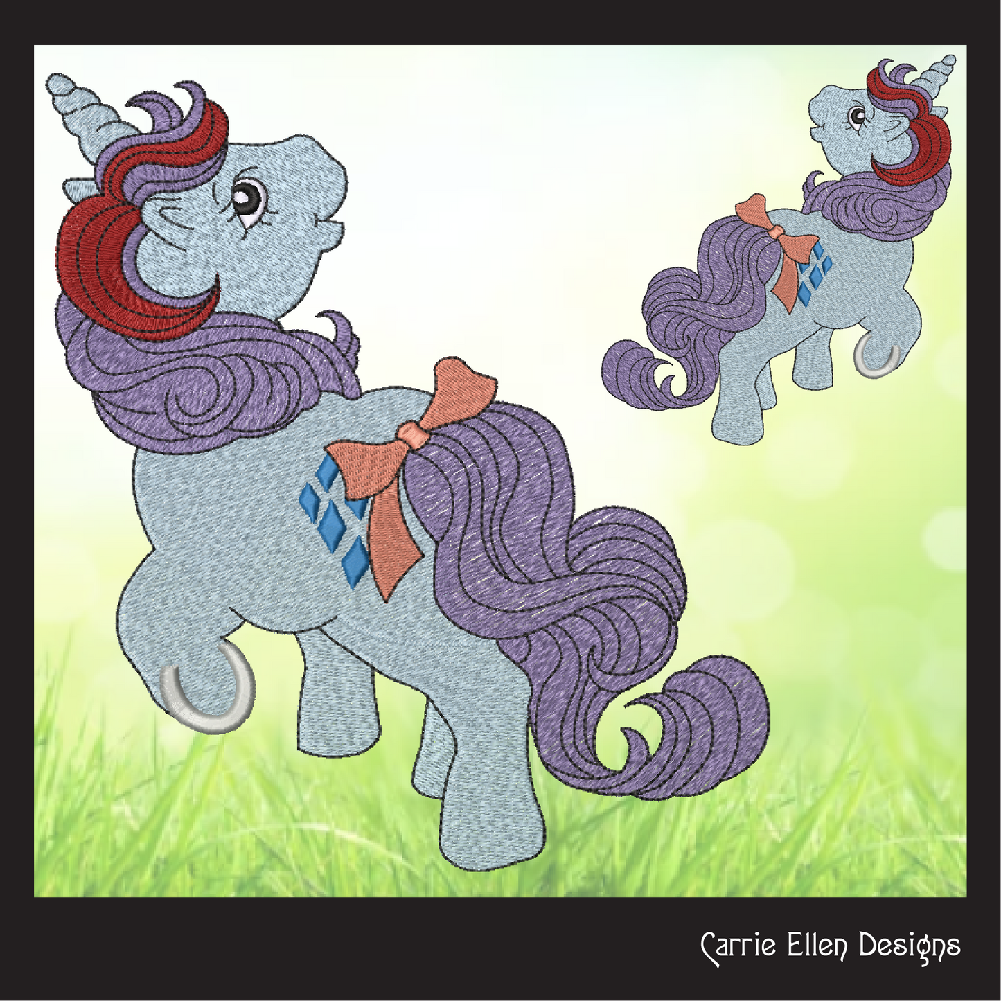 MLP Sparkler Machine Embroidery Design | My Little Pony Inspired Classic Character, 6 Sizes (3604)