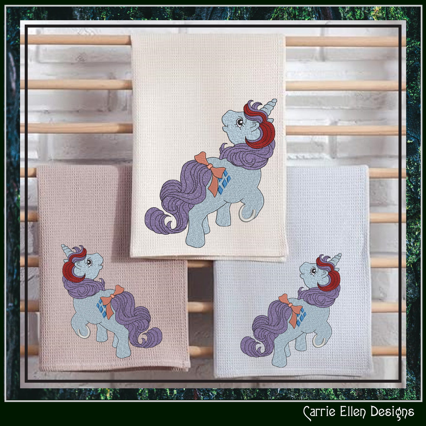 MLP Sparkler Machine Embroidery Design | My Little Pony Inspired Classic Character, 6 Sizes (3604)