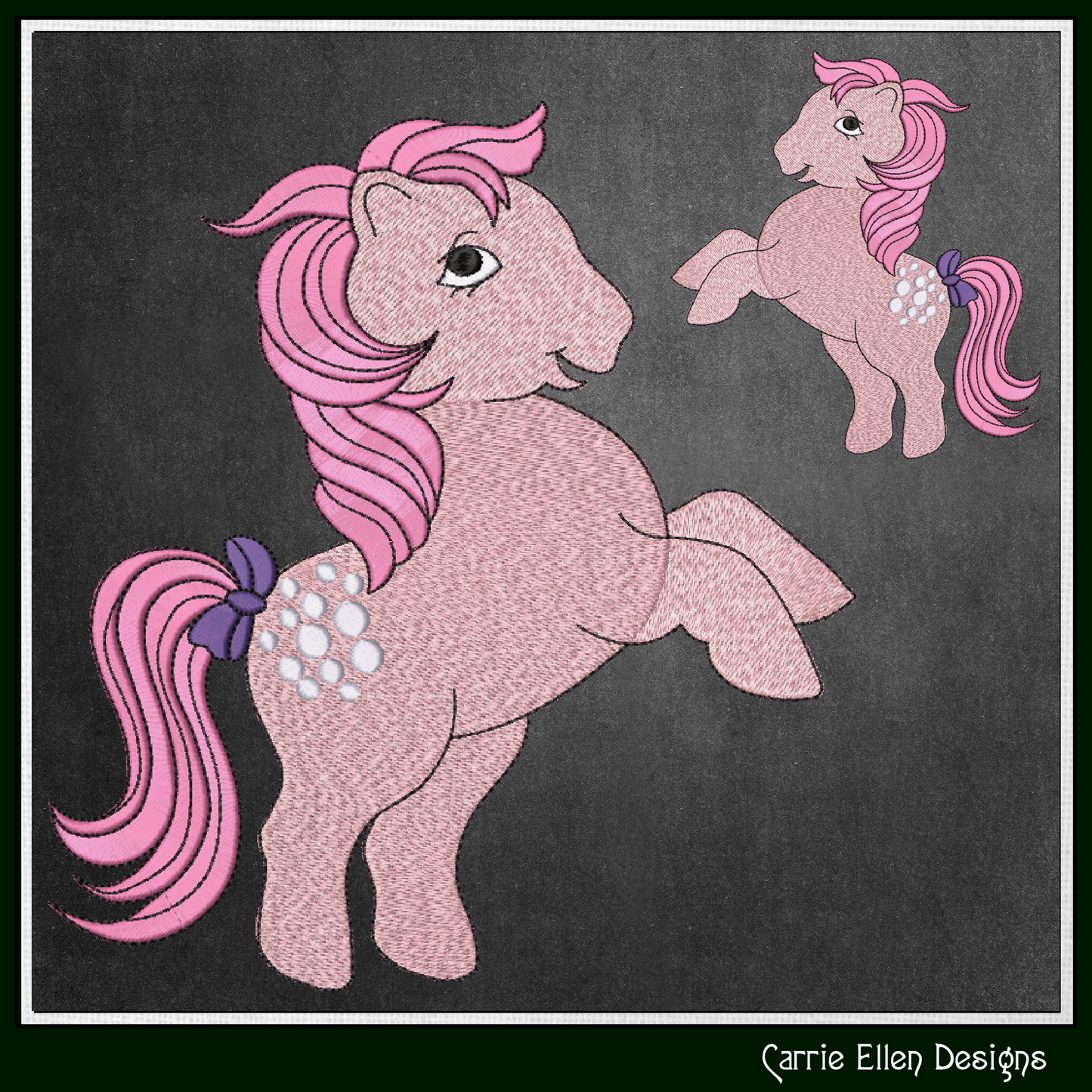 MLP Cotton Candy Machine Embroidery Design | My Little Pony Inspired Classic Character, 6 Sizes (3606)