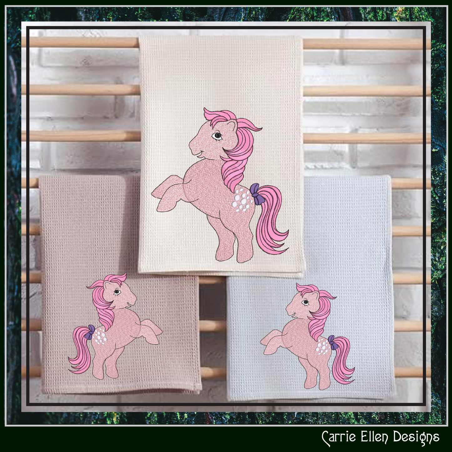 MLP Cotton Candy Machine Embroidery Design | My Little Pony Inspired Classic Character, 6 Sizes (3606)