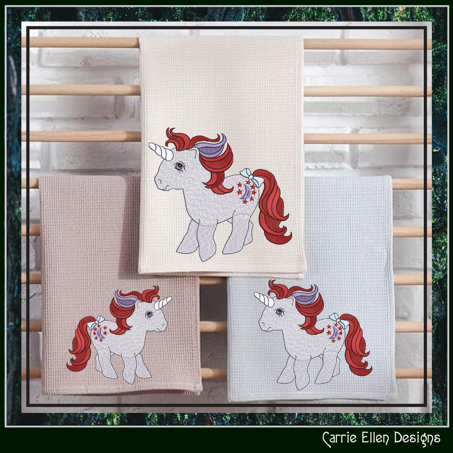 MLP Moon Dancer Machine Embroidery Design | My Little Pony Inspired Classic Character, 6 Sizes (3608)