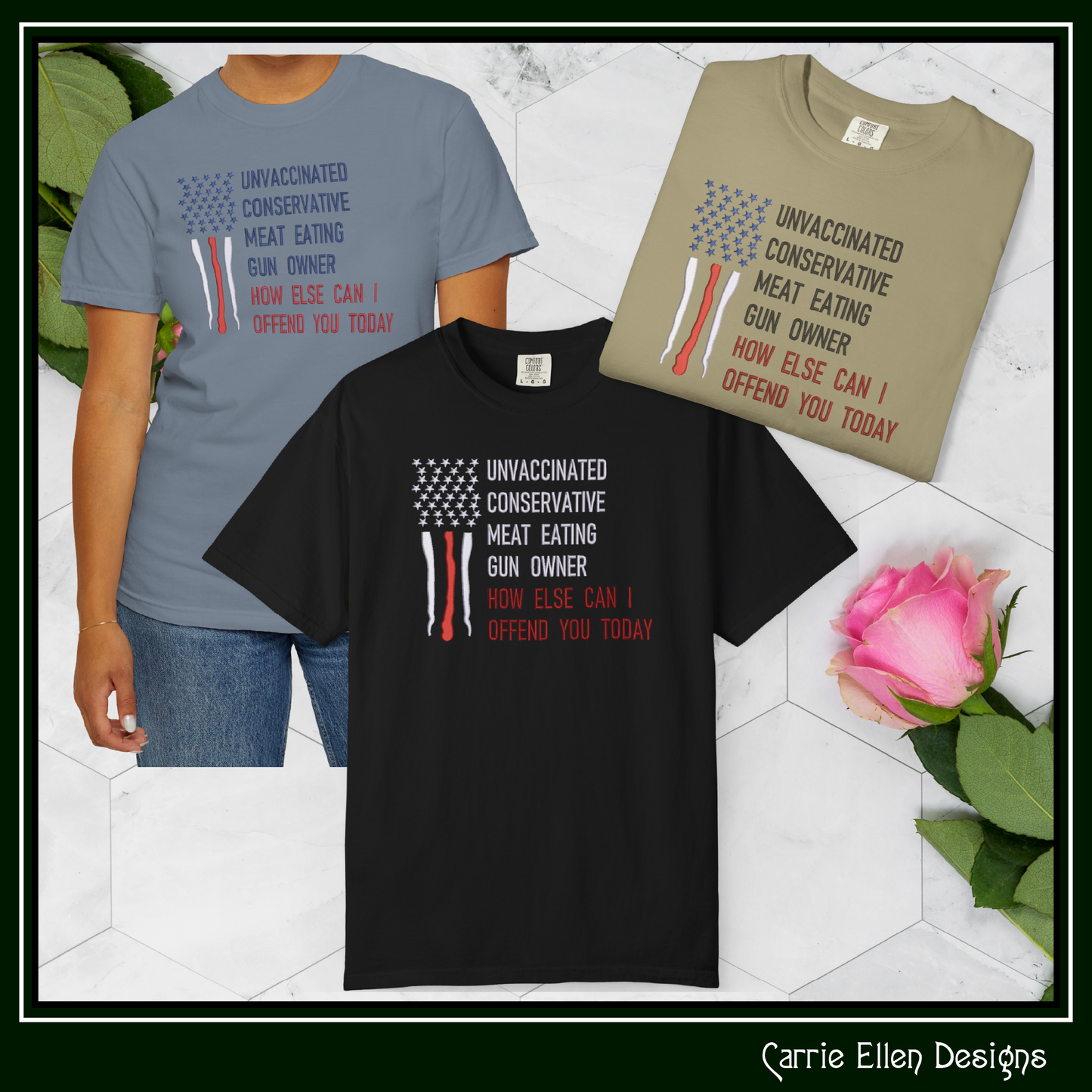 How Else Can I Offend You – Conservative Meat Eater Machine Embroidery Saying, Funny Quote Pattern, 6 Sizes (3651)