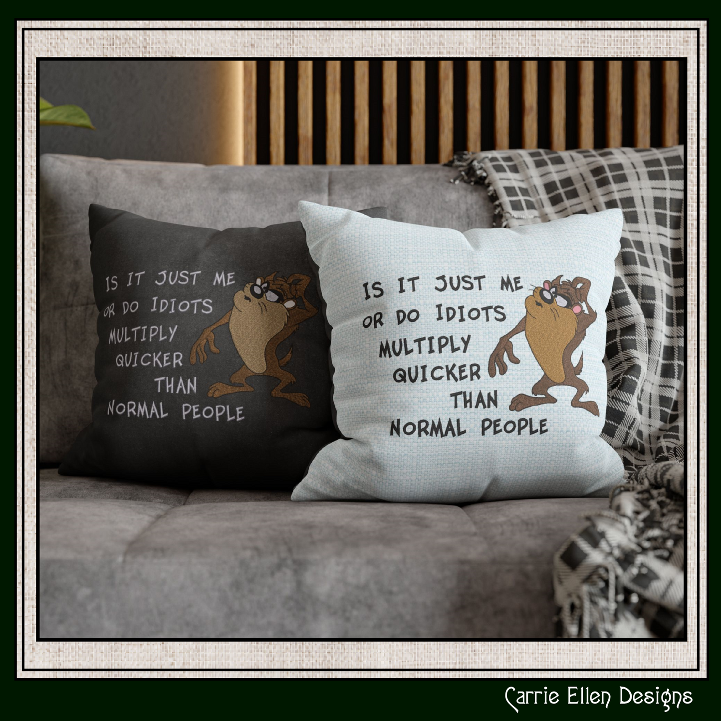 Idiots Multiply Quicker than Normal People – Snarky Machine Embroidery Design Saying, 6 Sizes (3684)