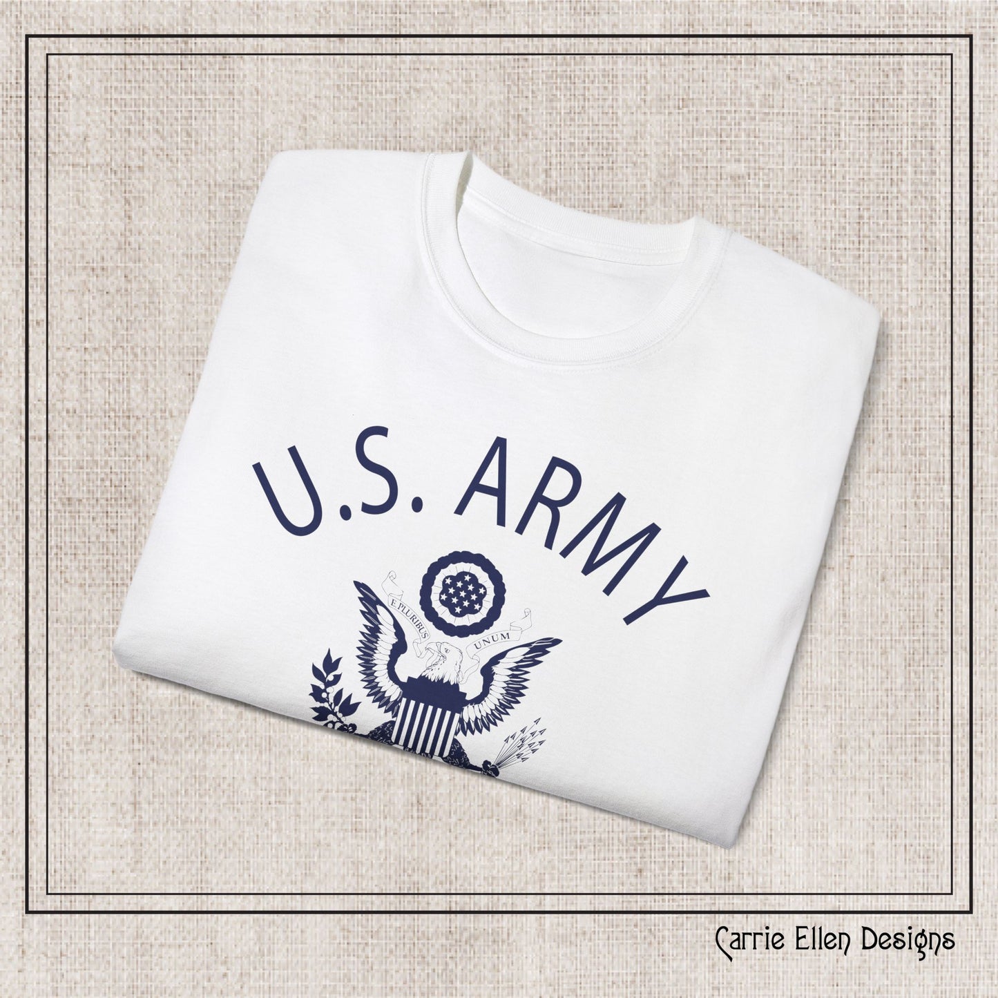 US Army Indiantown Gap Military Reservation PA Eagle Emblem T-Shirt – Vintage WWII U.S. Army Reproduction Unisex Ultra Cotton Tee (P-6041)