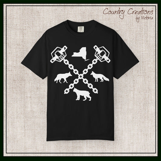 New York Trapper Unisex Comfort Colors T-Shirt – Hunter Lover Gift, Rustic Outdoor Graphic Tee (P6028)