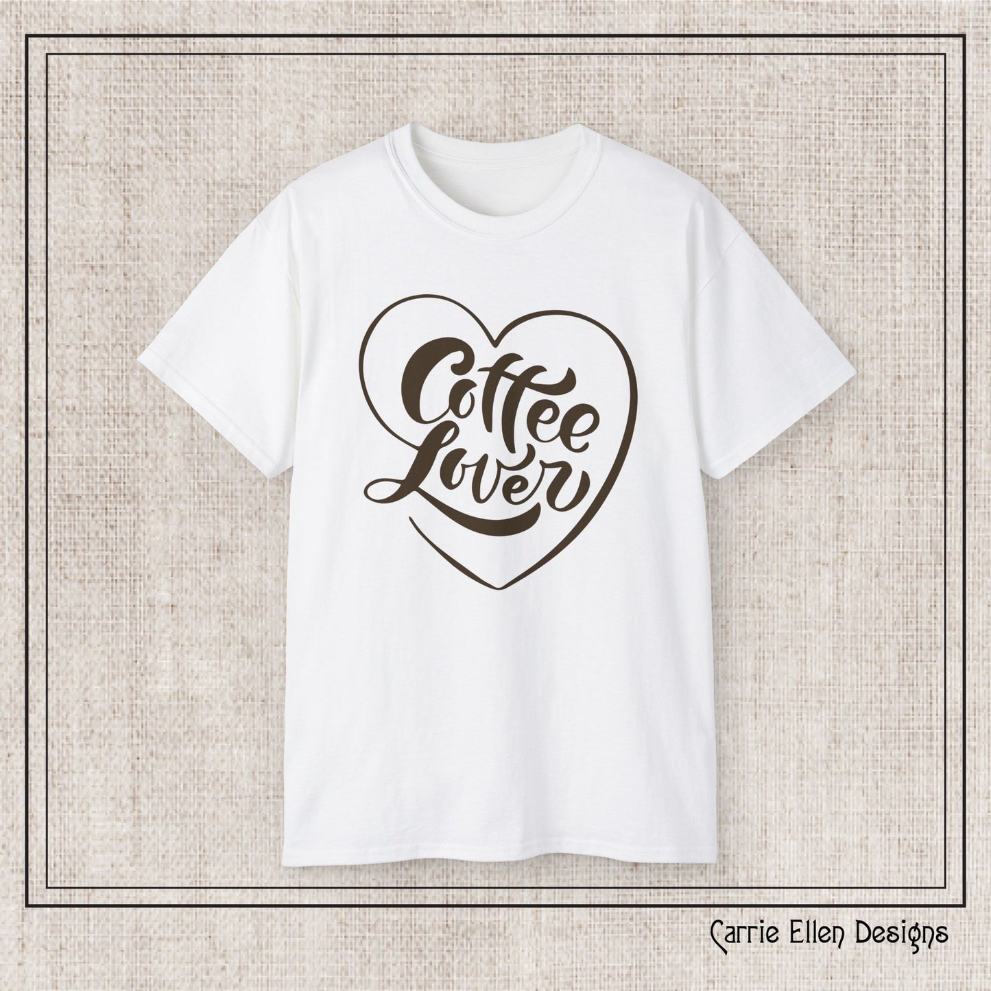 Coffee Lover Short Sleeve T-Shirt – Cute Printed Coffee Gift for Coffeeholics, Casual Everyday Wear (P-6060)