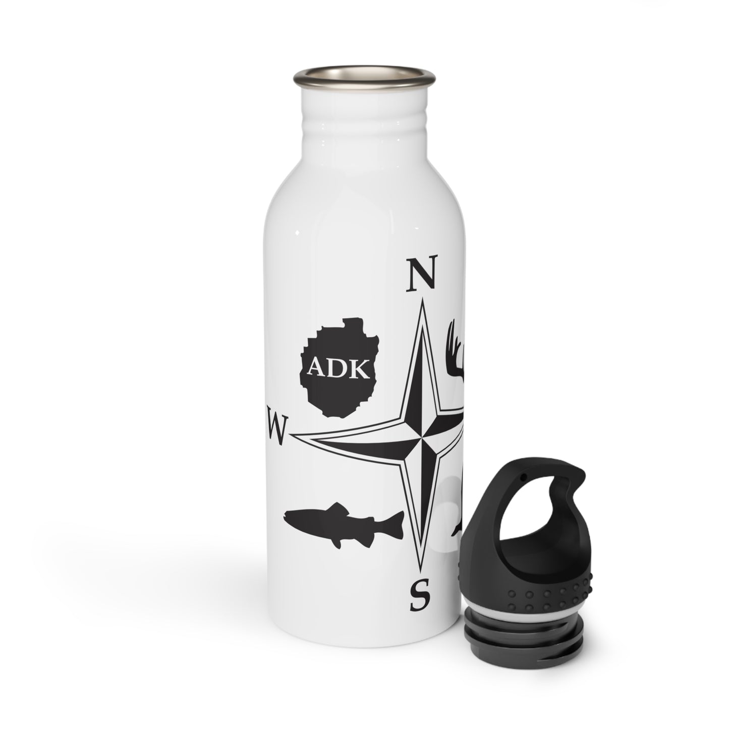 Adirondack Adventurers Compass 20 oz. Stainless Steel Water Bottle – ADK Adventure-Ready Hydration (P6029)