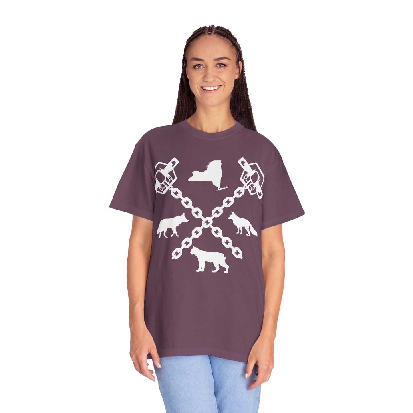 New York Trapper Unisex Comfort Colors T-Shirt – Hunter Lover Gift, Rustic Outdoor Graphic Tee (P6028)
