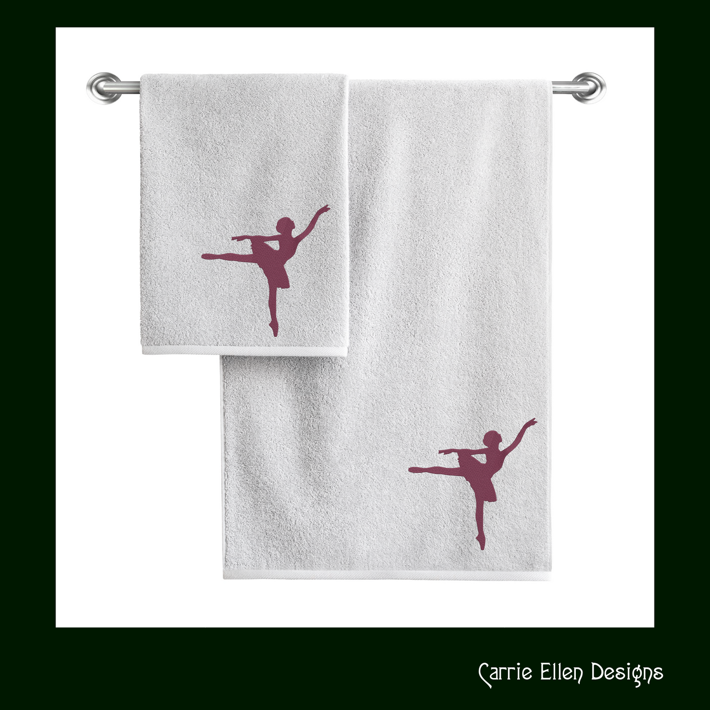 Ballerina Machine Embroidery Design – Dancer Silhouette Pattern, 6 Sizes (1230)