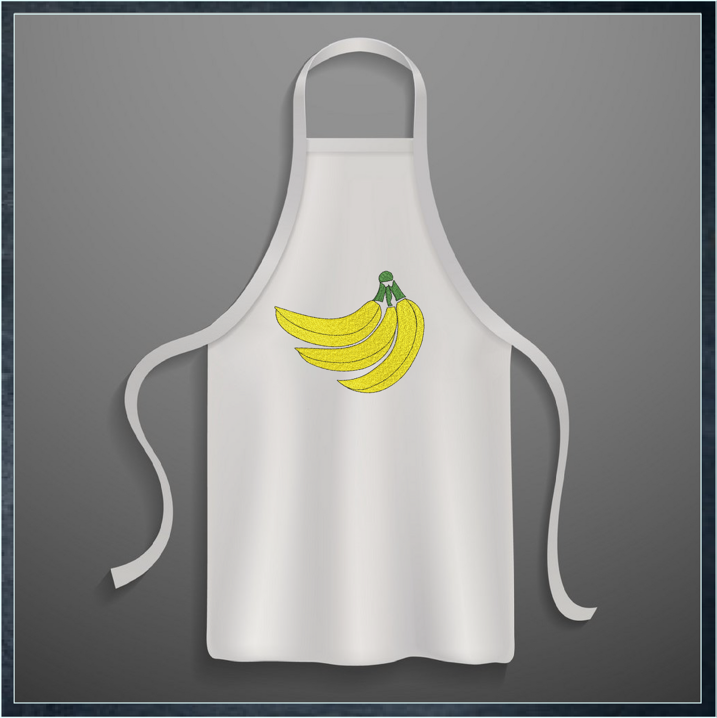 Banana Bunch Machine Embroidery Design | Summer Fruit Artistic Drawing | Fruits and Vegetables Design | 8 Sizes (0943)