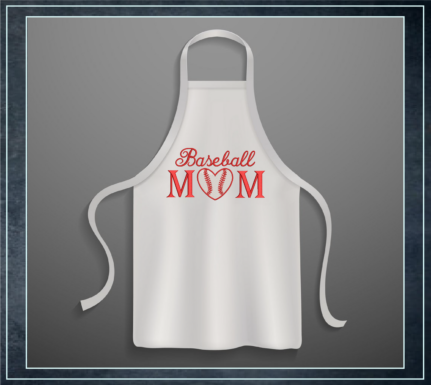 Baseball Mom Machine Embroidery Design – Sports Mom Baseball Embroidery – 8 Sizes (0283)