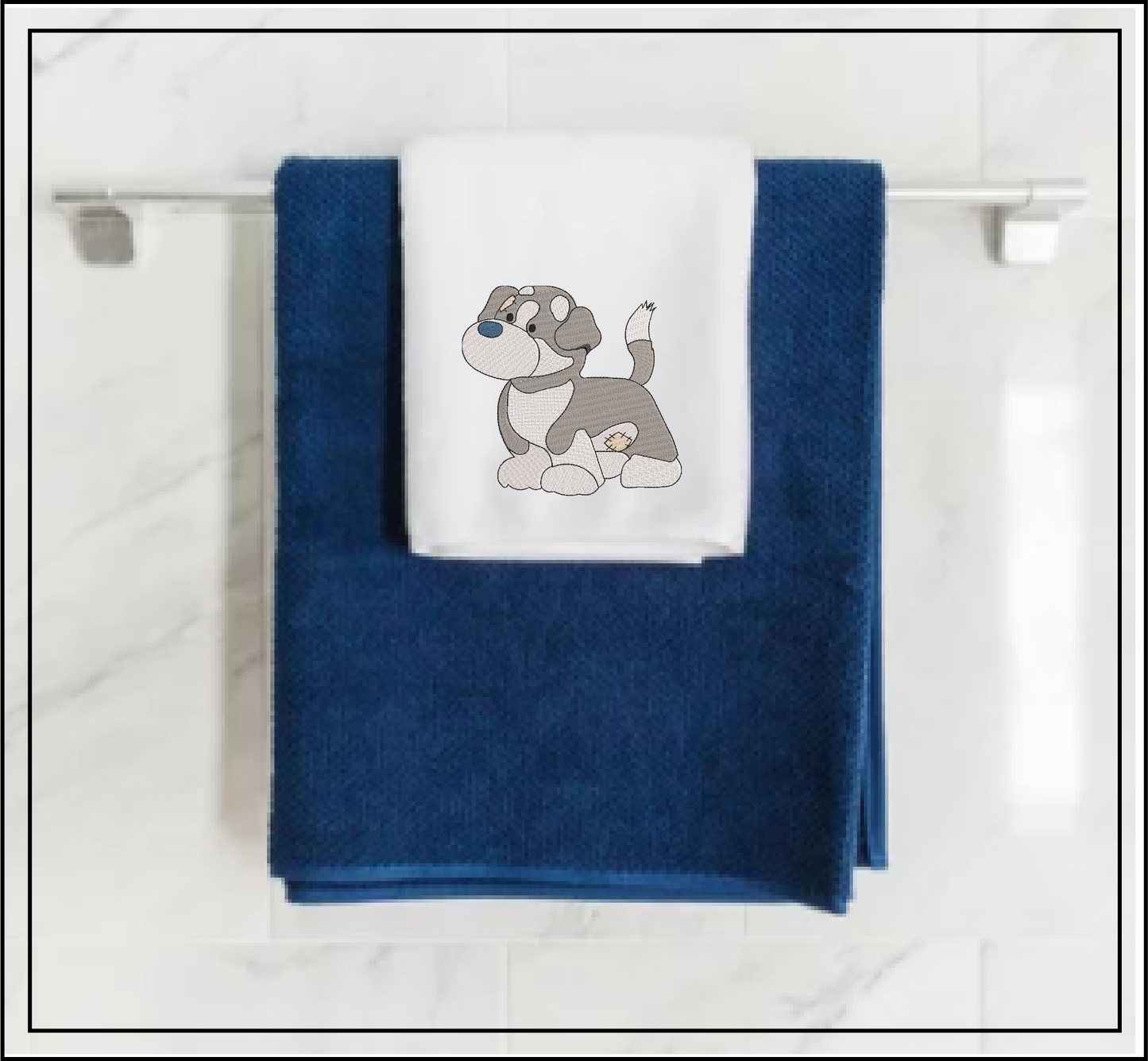 Stuffed Toy Dog Machine Embroidery Design for Babies and Kids | Vintage Plush Puppy Pattern | Blue Nose Tatty Teddy Inspired Design | 6 Sizes (0768)