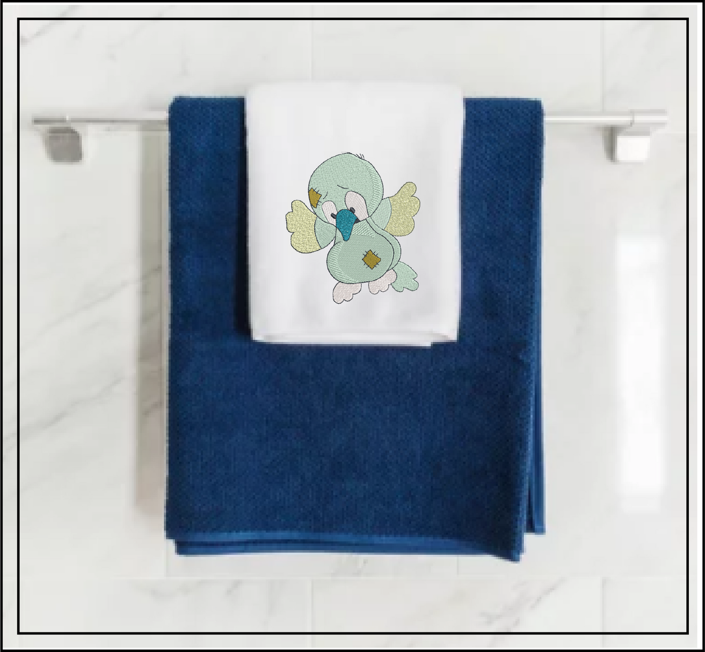 Stuffed Toy Parrot Machine Embroidery Design for Babies and Kids | Vintage Plush Animal Pattern | Blue Nose Tatty Teddy Inspired | 8 Sizes (0779)
