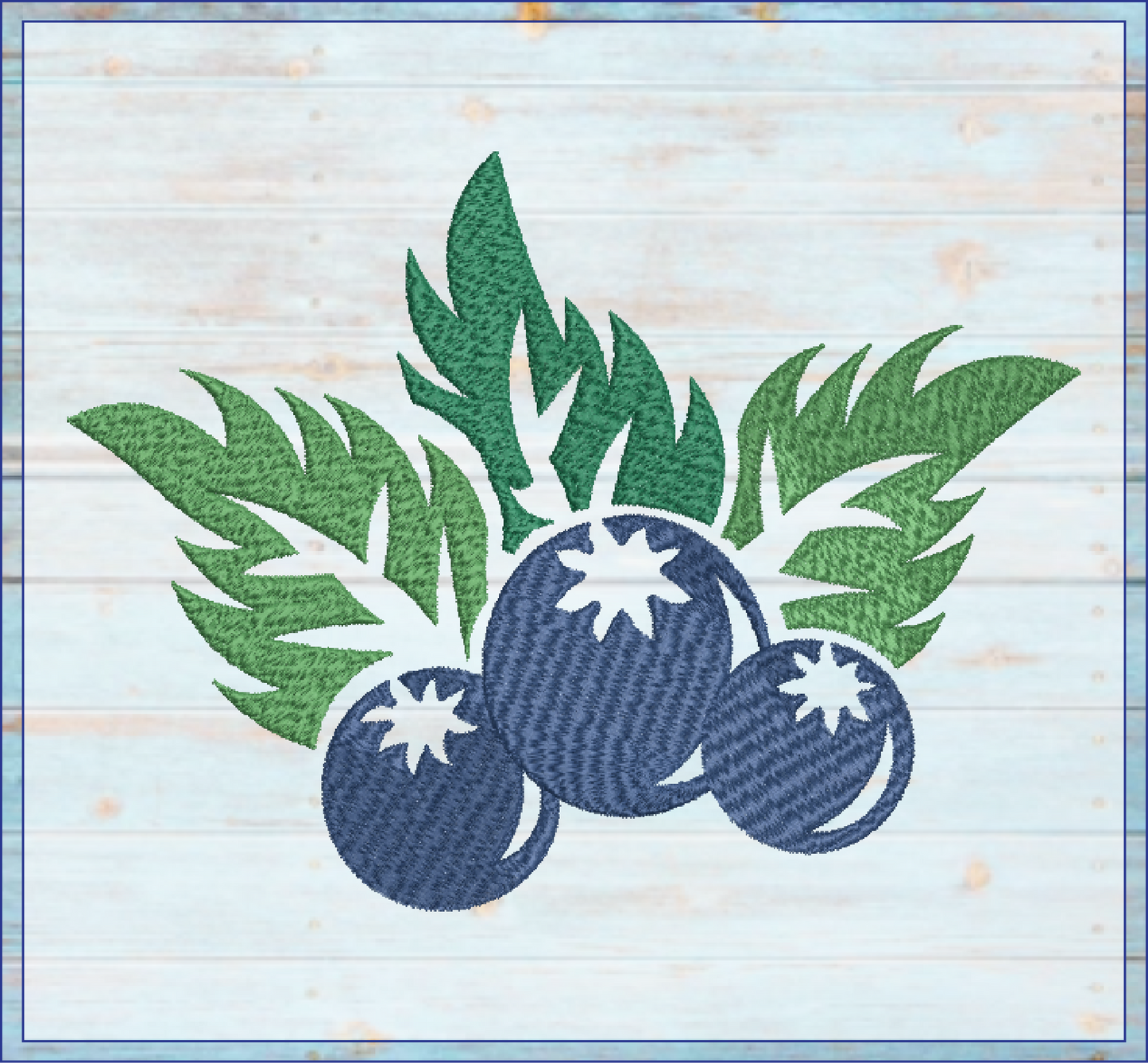 Blueberries Machine Embroidery Design | Orchard Fruit Summer Embroidery | Digital Fruit Stitch Design | 8 Sizes (0981)