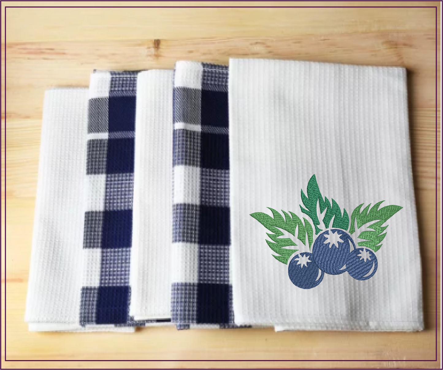 Blueberries Machine Embroidery Design | Orchard Fruit Summer Embroidery | Digital Fruit Stitch Design | 8 Sizes (0981)