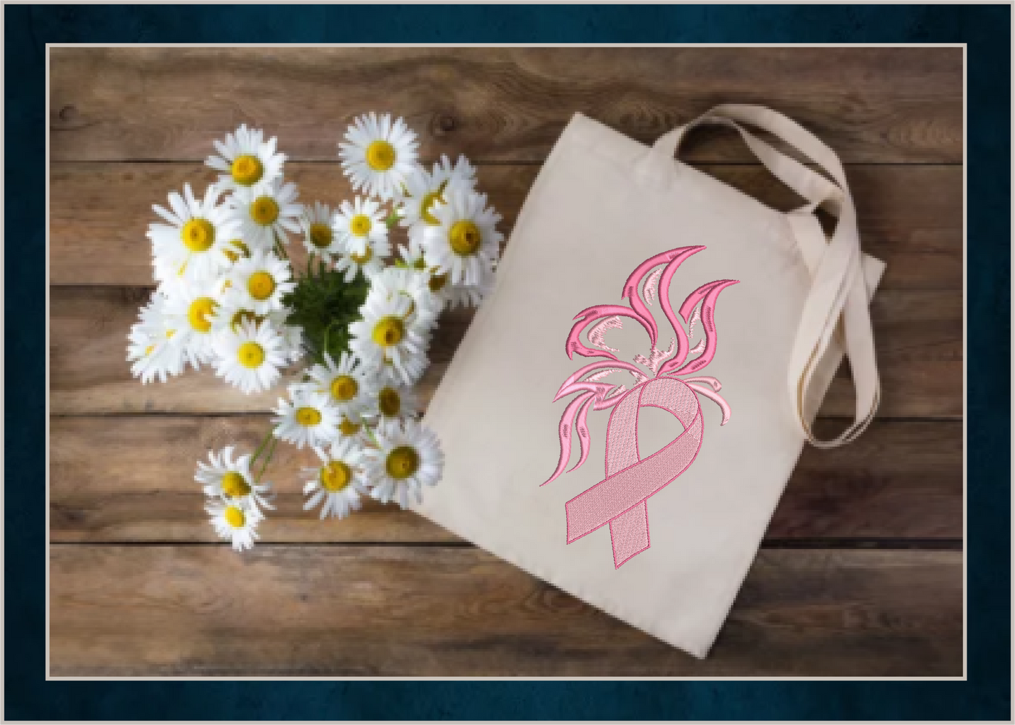 Breast Cancer Awareness Machine Embroidery, Teal Ovarian Cancer Ribbon Butterfly Embroidery, Pink Ribbon Butterfly Design, 8 Sizes (0363)
