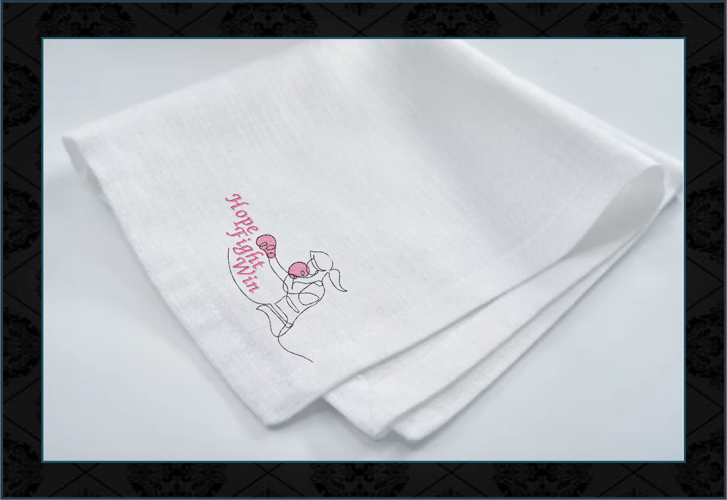 Breast Cancer Awareness Machine Embroidery Design, Think Pink Ribbon Embroidery, Fight Hope Win Cancer Embroidery, 8 Sizes (0103)