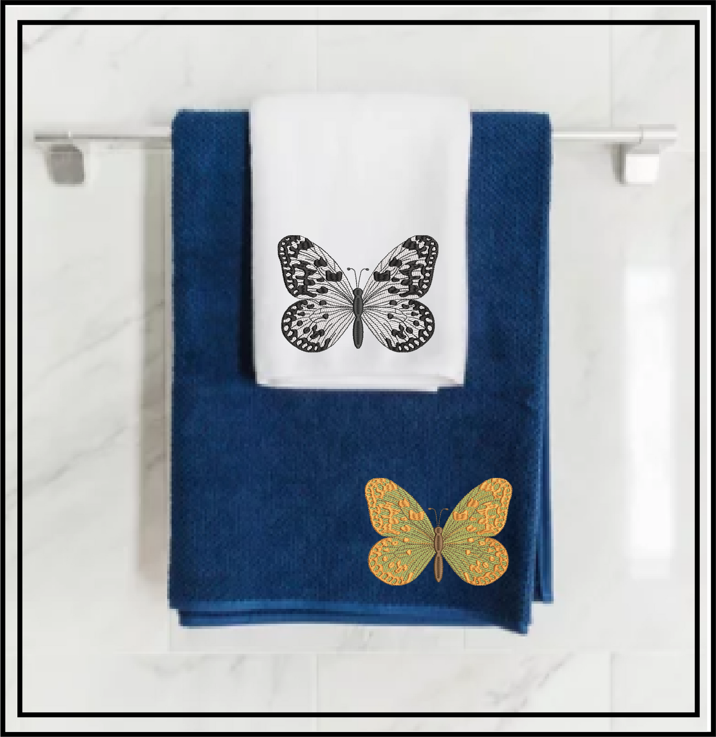 Butterfly Machine Embroidery Design | Monarch Butterflies | Garden Insect Embroidery | 6 Sizes (0718)