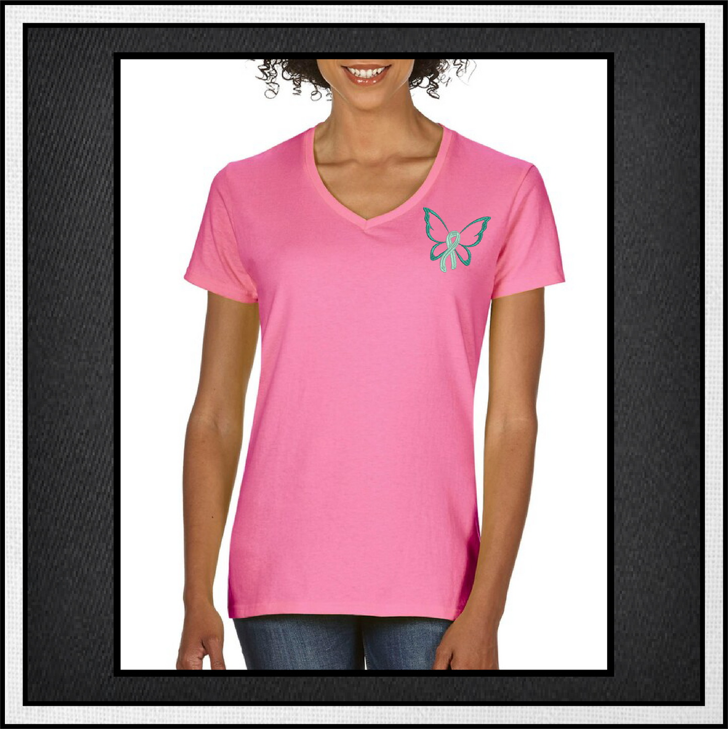 Cancer Awareness Machine Embroidery Design, Breast Cancer Embroidery, Cancer Butterfly Embroidery, Cancer Ribbon Embroidery, 8 Sizes (0365)