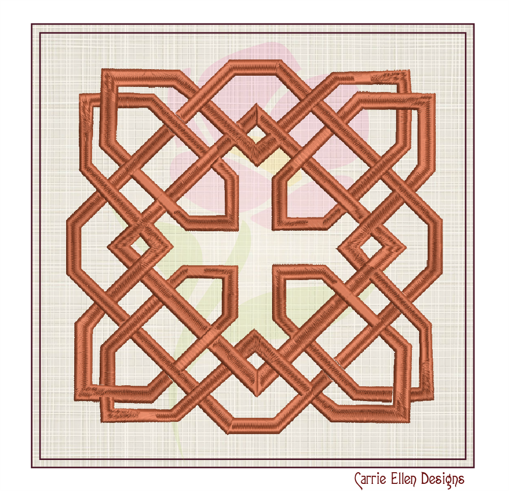 Celtic Knot Machine Embroidery Design | Timeless Celtic Knots | Intricate Symbolic Patterns | 10 Sizes (0911)