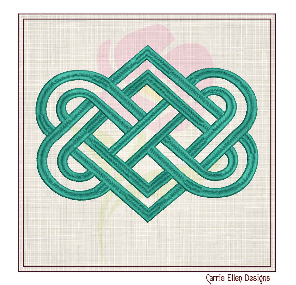 Celtic Knot Machine Embroidery Design | Timeless Celtic Knots | Intricate Symbolic Patterns | 10 Sizes (0916)